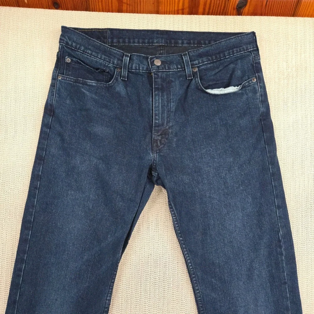 Levi's 559 Relaxed Straight Jeans Mens 36x34 Dark Wash Indigo Denim 00559-0499‎